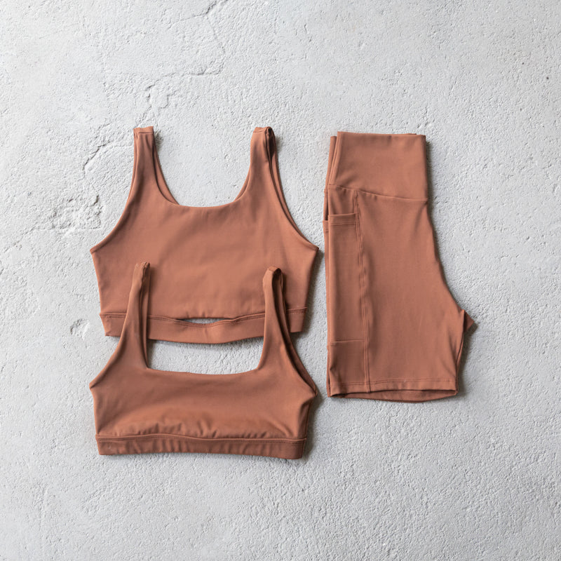 Short Compression - Marrom Mocha Mousse