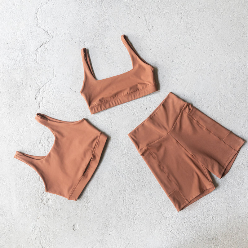 Short Compression - Marrom Mocha Mousse
