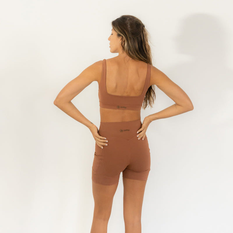 Short Compression - Marrom Mocha Mousse