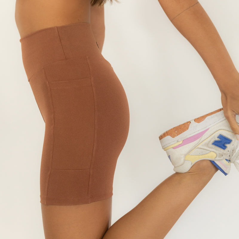 Short Compression - Marrom Mocha Mousse