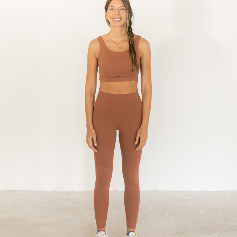 Legging Compression - Marrom Mocha Mousse
