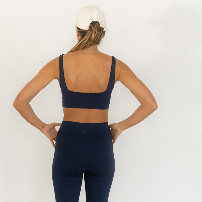 Top Compression Open - Azul Navy