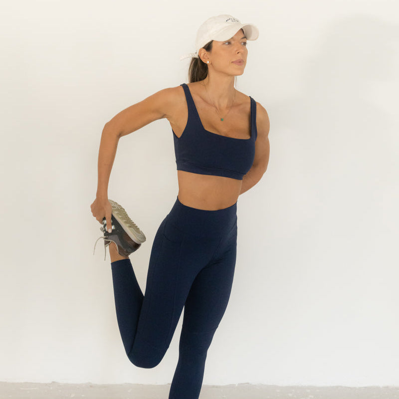 Top Compression Open - Azul Navy