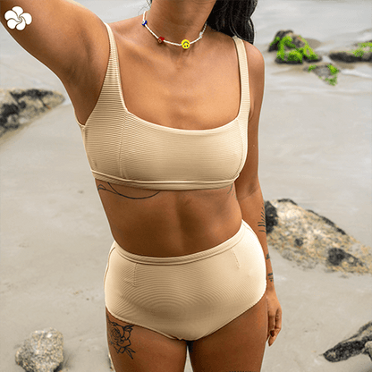Calcinha Biquíni Hot Pant Areia
