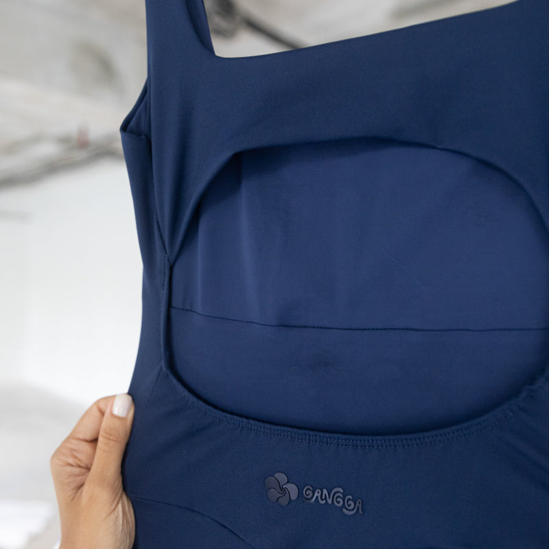 Macaquinho Bodysuit Compression - Azul Navy
