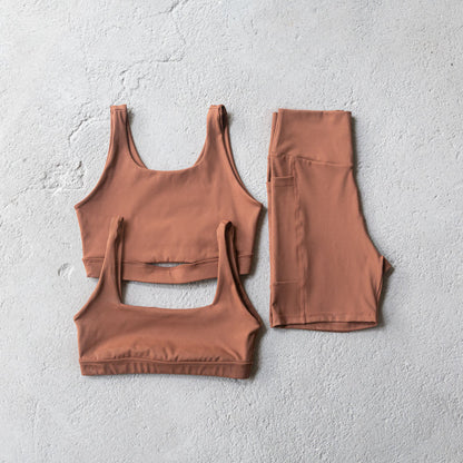 Short Compression - Marrom Mocha Mousse